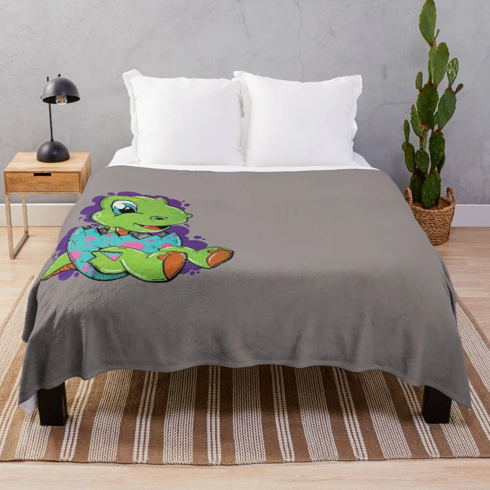 

baby dino Throw Blanket Brand Blanket Furry Blanket Soft Plaid Designer Blanket
