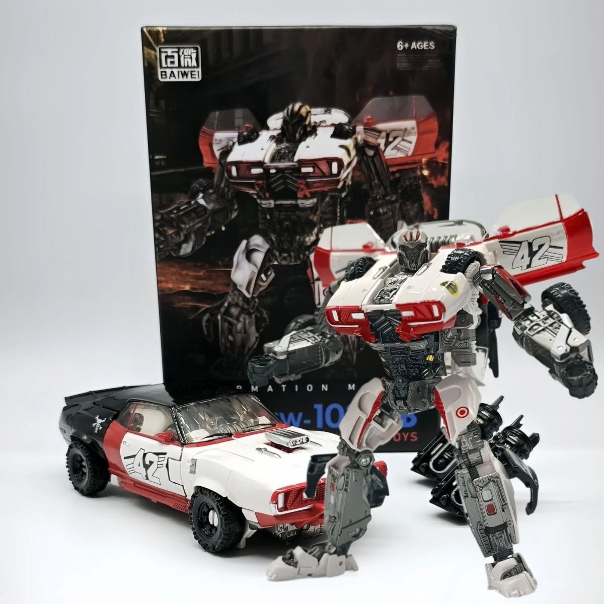 Фото 【НОВИНКА】BAIWEI Transformation TW1033B TW-1033B Dropkick TW1033B 16CM KO XL SS46 Фигурка робота в оригинальной коробке №1