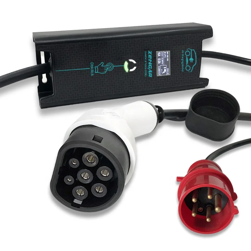 

three phase 16A type 2 charging cable ev electrical charger