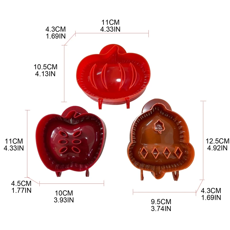 Набор из 3 оберток для украшения тыквенного пирога на Хэллоуин резак штампов