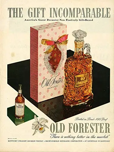

Old Forester Bourbon Whiskey Metal Tin Sign 8x12 Inch Garage Bar Restaurant Club Decor