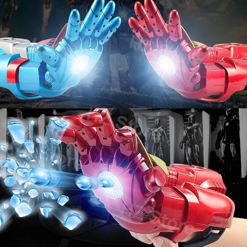 Marvel Iron Man Electronic Launcher Gel Blaster 1:1 Infinity Gauntlet Splatter Ball Gun Arm Toys for Children Boys Birthday Gift images - 6