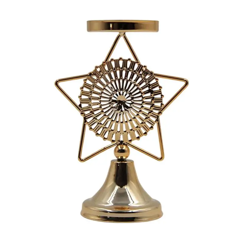 

Decorative Candle Holder Rustic Candlestick Gold Plated Rustic Christmas Candle Holder Ornaments For Wedding Parties Events