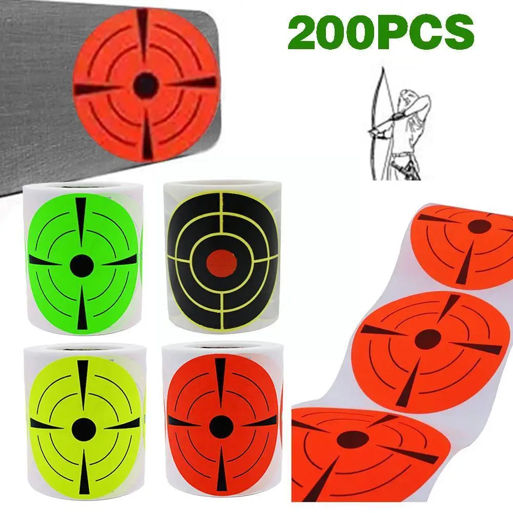 3 Inch Target Stickers Self-Adhesive Splatter Target Color R