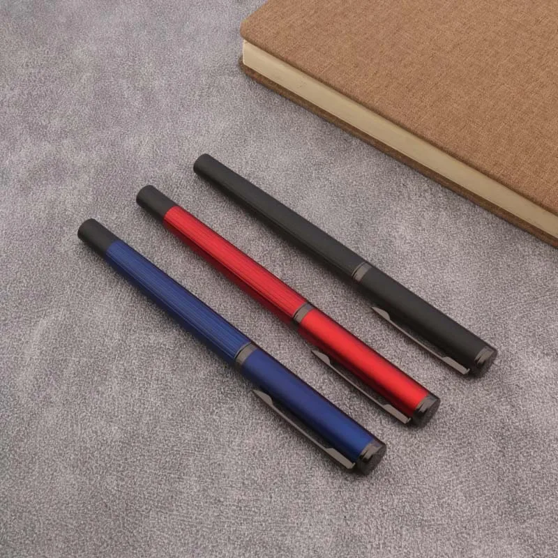 Фото Роскошная металлическая ручка JinHao 88 черная перьевая ручка EF F деловая офисная ручка с чернилами №3