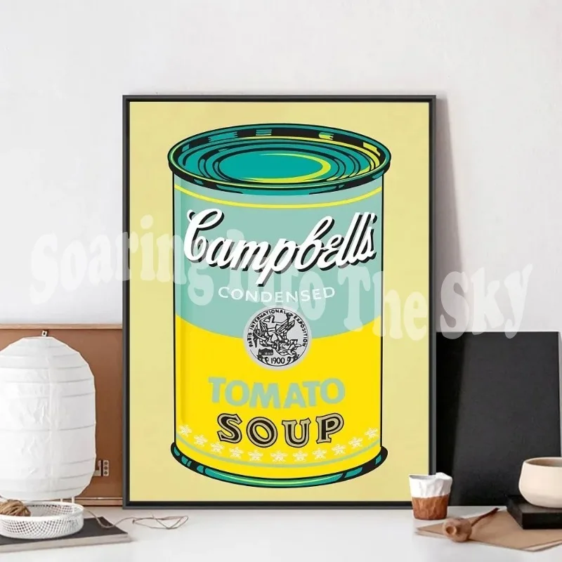 Энди Уорхол поп-арт томатный суп плакат крафт-клуб бар бумага винтажный