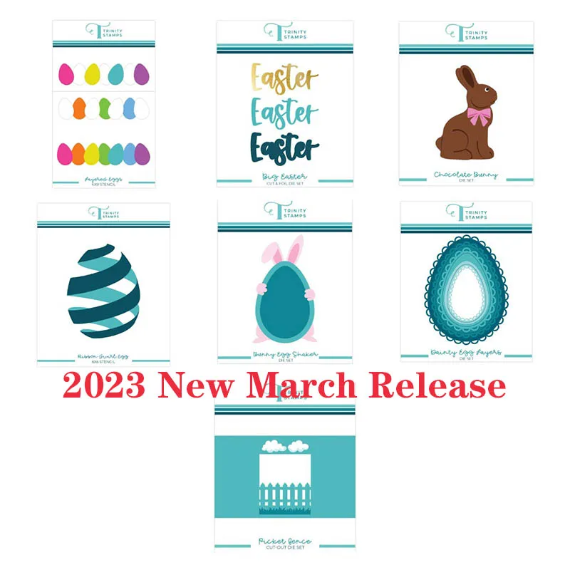 

Easter Rabbit Eggs 2023 New March Release Metal Cutting Dies For Diy Scrapbooking Crafts Maker Photo Album Template Handmade