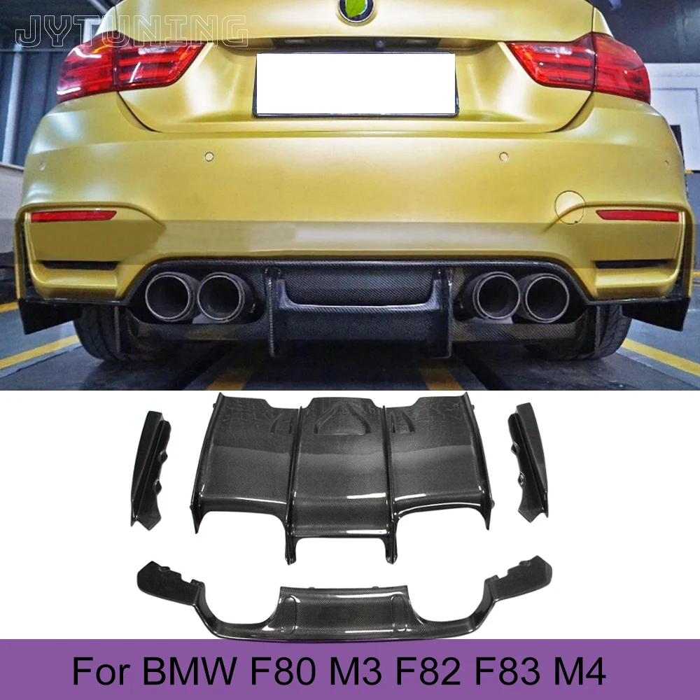 

Rear Bumper for BMW F80 M3 F82 F83 M4 Sedan Coupe Convertible 2014 - 2019 Carbon Fiber Rear Bumper Diffuser Lip Spoiler Splitter