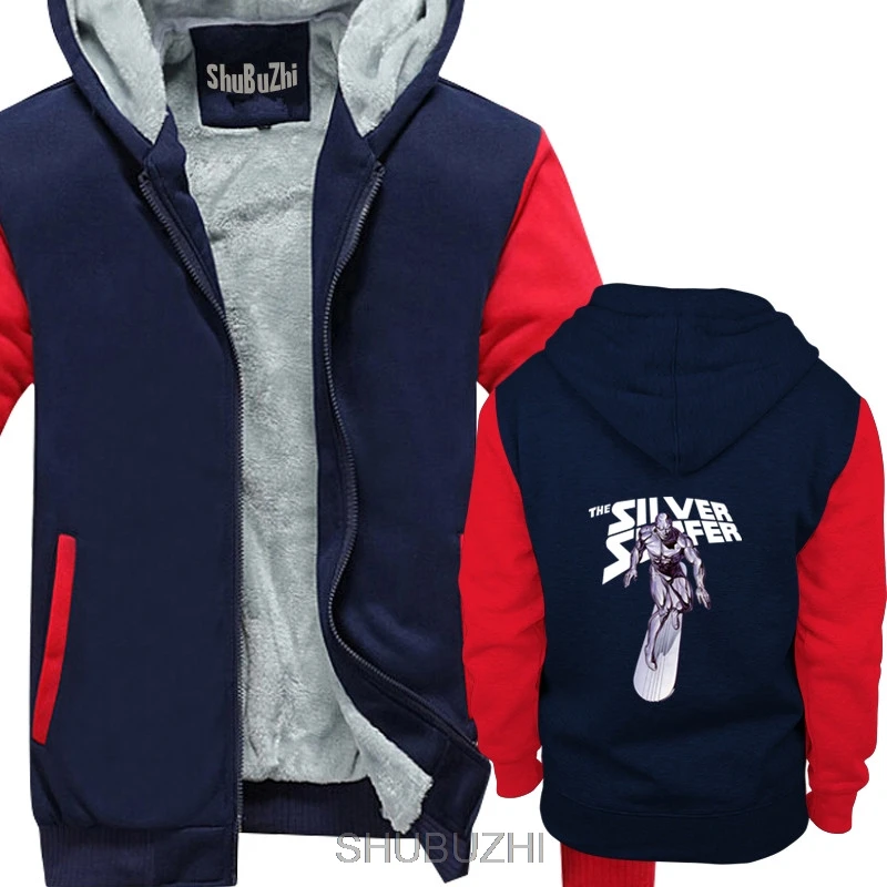

Silver Surver Marver Heroes Men's hoodie Black men cotton jacket winter brand tops euro size drop shipping sbz4279