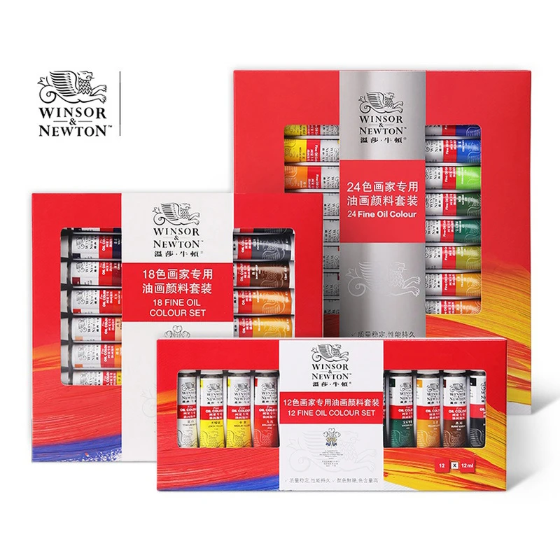 Масляные краски WINSOR & NEWTON, 12/цветов, 12 мл | AliExpress