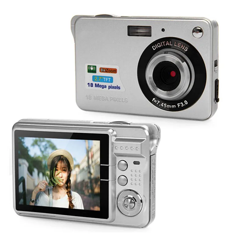 48mp Photo 8x Zoom Anti-shake 2.7 Inch Large Tft Screen Usb Charge With Carry Bag