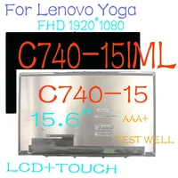 15 6 laptop lcd for lenovo yoga c740 15iml c740 15 lcd display touch screen digitizer assembly frame 5d10s39585 fhd 19201080