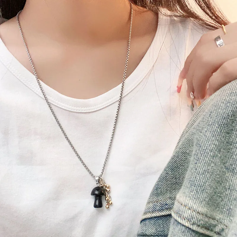 Ожерелье с подвеской в виде гриба пятнистый тигровый глаз ожерелье камнем