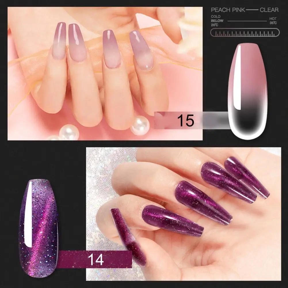 

Практичный лак для ногтей 15 мл, Полупостоянный Гель-лак для ногтей, хороший блеск для наращивания ногтей, Гель-лак для дизайна ногтей