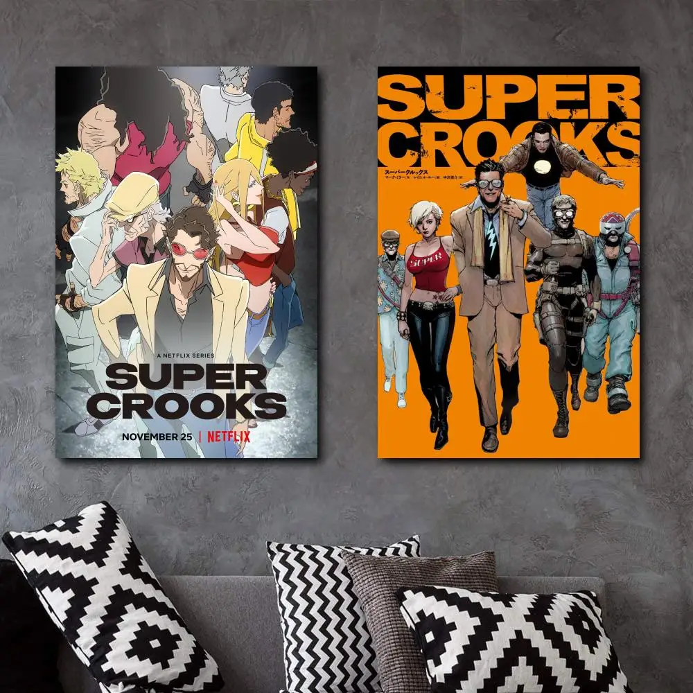 Супер кривые экшн-Аниме Netflix ТВ-шоу холст художественный плакат и Настенная