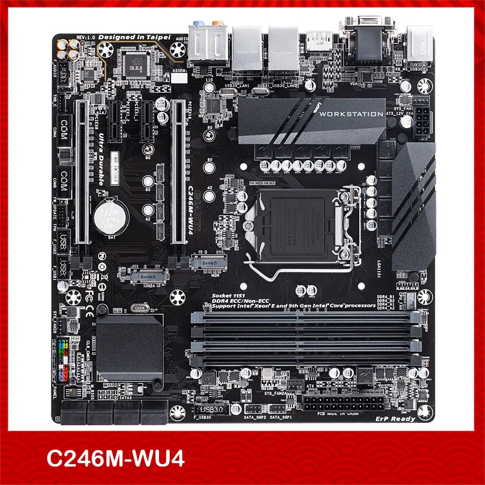 

Оригинальная материнская плата для Gigabyte C246M-WU4 2200 серии, идеально протестирована перед отправкой