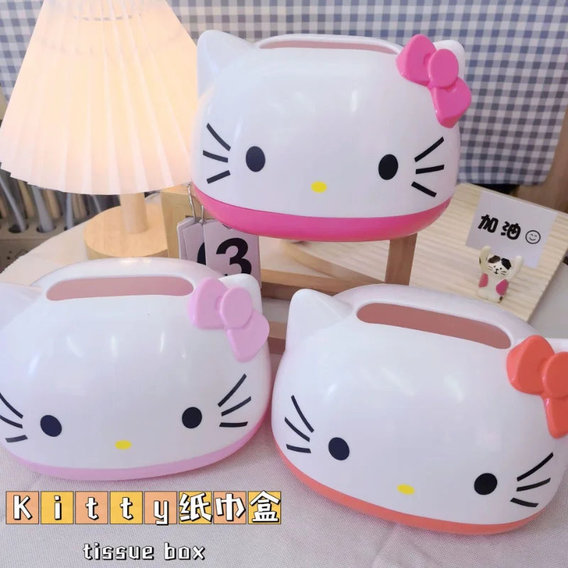 

Kawaii Sanrioed аниме мультфильм серии HelloKitty милые формовки для рисования комнаты домашнего использования бумажные полотенца коробка мальчиков девочек маленький подарок