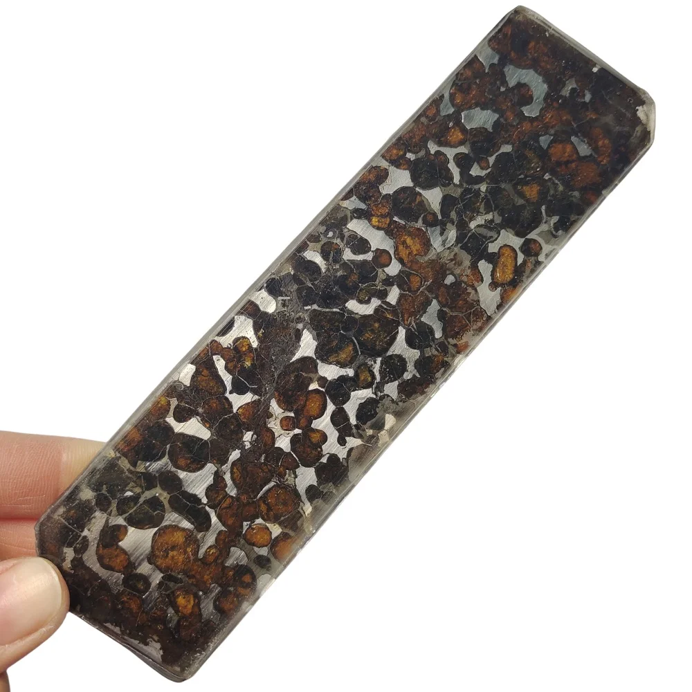 68 7 г серио палласти метеорит ломтик оливин натуральный материал Коллекция-из