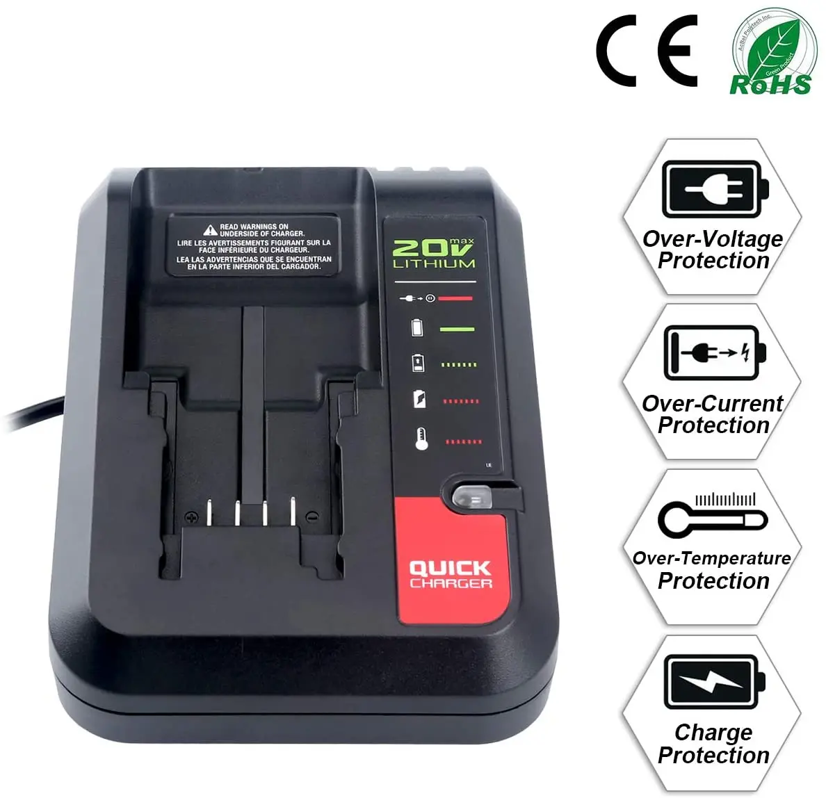 For black decker charger Li-ion Battery Charger Porter Cable