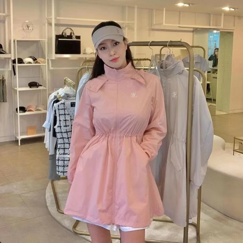 

FL New 2022 Golf Clothing Women's Jacket Weatherproof Jacket Light Sunscreen Medium Length Jacket Sportswoman