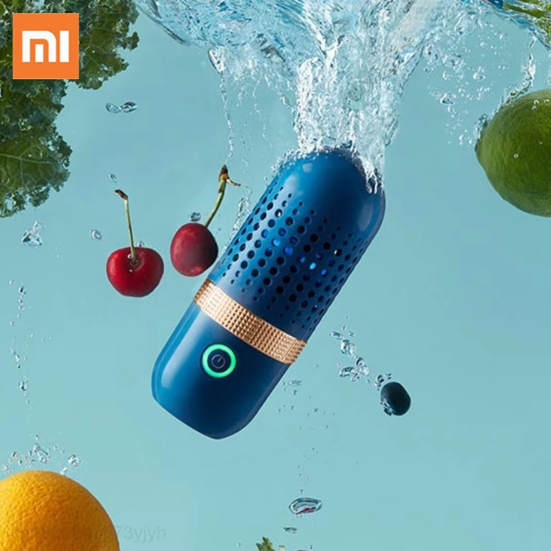 

Стиральная машина Xiaomi в форме капсулы для фруктов и овощей, портативная беспроводная машина для очистки фруктов и продуктов, USB-устройство д...