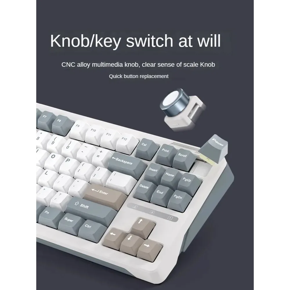 Клавиатура iLovbee B87 механическая трехрежимная Беспроводная игровая эргономичная