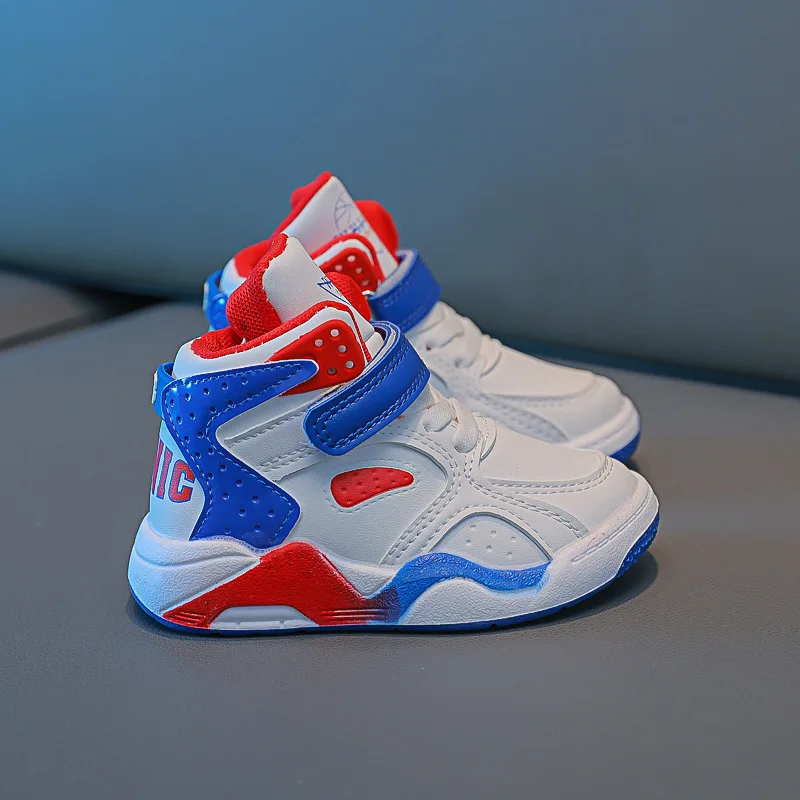 2022 Autumn New Style Boys Chaussures High Top Plush Sneakers Children Board Zapatillas Kids Shoes