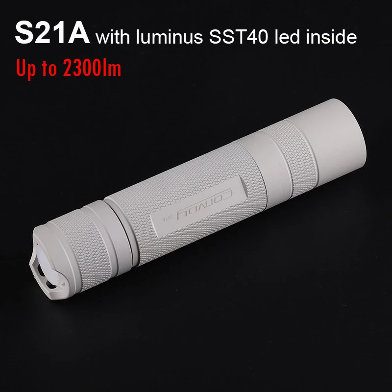 

MAO Flashlight Convoy S21A with SST40 Led Linterna 21700 Torch Flash Light Powerful Lanterna Camping Fishing Work Lamp