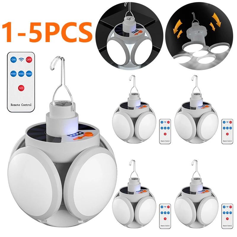 

Уличная лампа на солнечной батарее для кемпинга, туристическая палатка с солнечной батареей для футбола, лампа с USB-зарядкой, аварийные ночн...