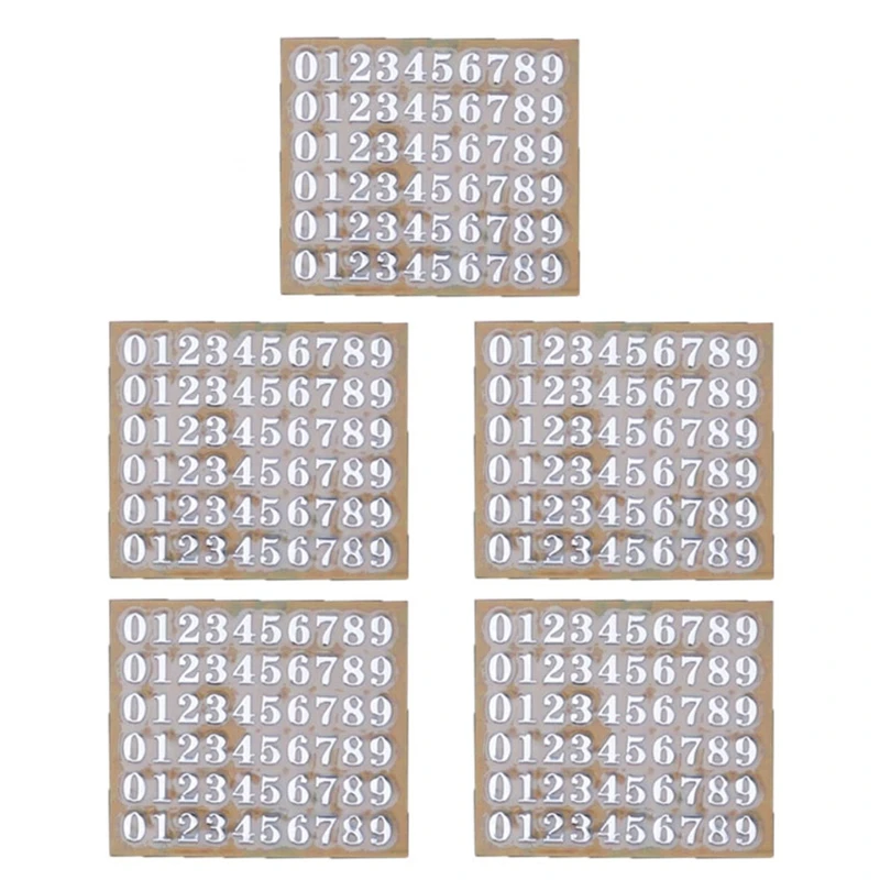 

5Pieces/set Gold Silver 3mm Alphabet Number Stickers Mini Glitter Letter Stickers for Scrapbooking Home Decors Supplies H8WF