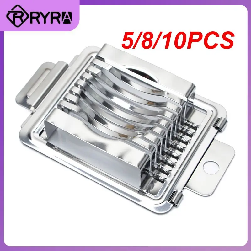 

5/8/10PCS Household Fruit Slicer Multifunctional Sectioner Molds Luncheon Meat Egg Product Divider Stainless Steel Portable