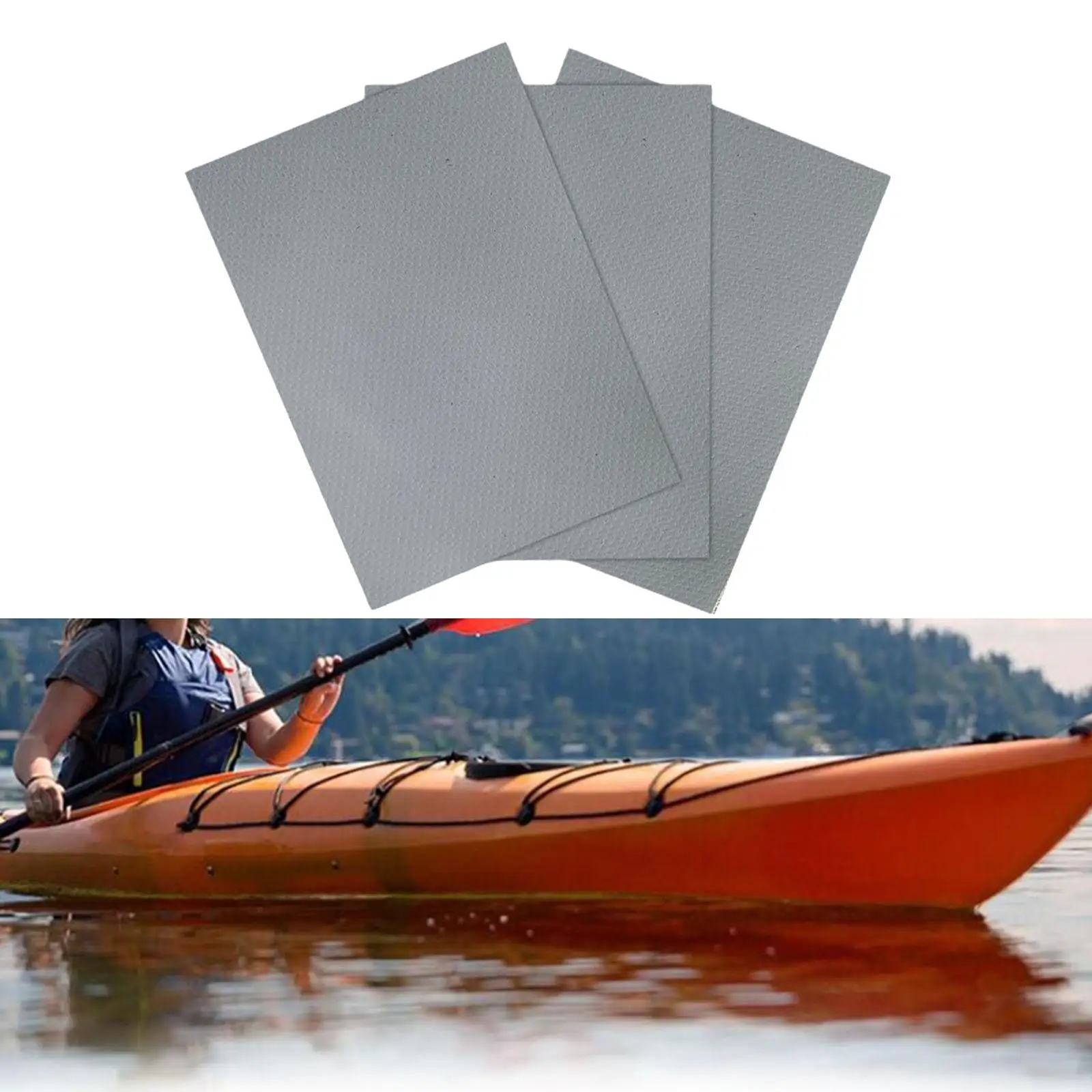 

6x Inflatable Boats Kayak Dinghy Special Repair Patch PVC Patch 10 X 15cm