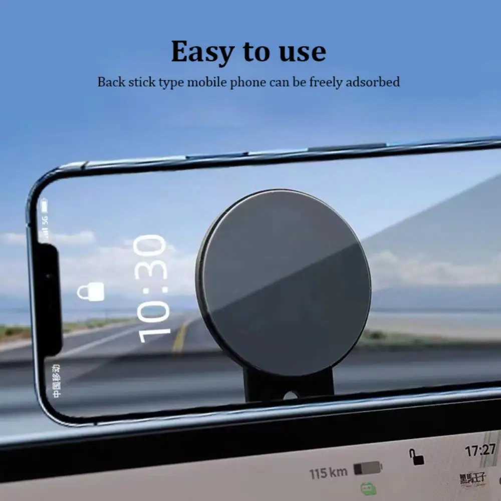 

Car Mobile Phone Holder Magnetic Floating Screen Car Cellphone Holder Mobile Phone Stand For Tesla Support Interior Accessories
