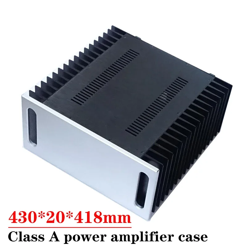 

430*200*418mm All Aluminum Power Amplifier Enclosure Case Class A Amplifier Chassis Diy Audio Amp Accessories