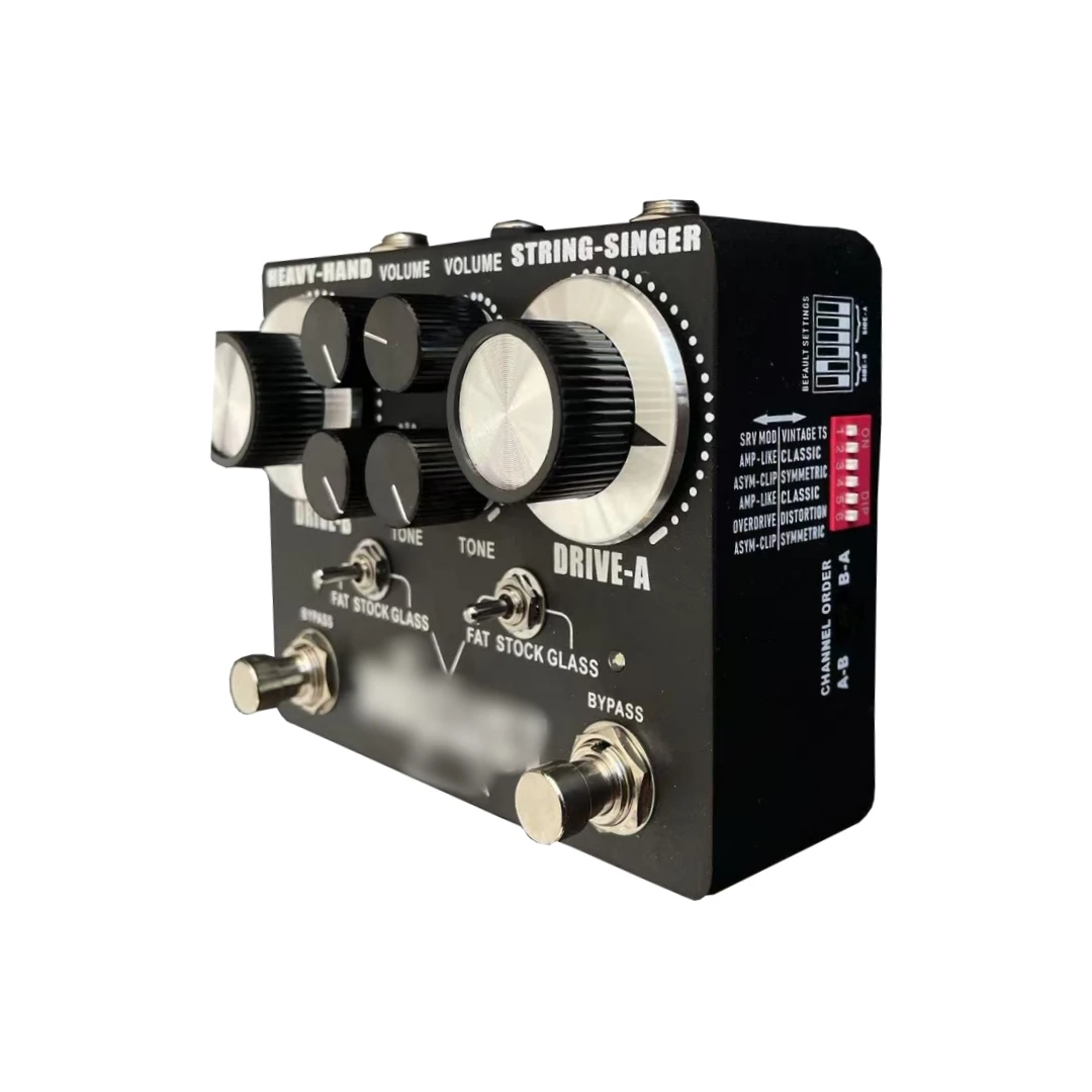 Фото Гитарная педаль LYR PEDALS Ly Rock King Tone Duellist Generation 2, черная, классическая, с двойным эффектом (скорость и дисторшн), True Bypass №4