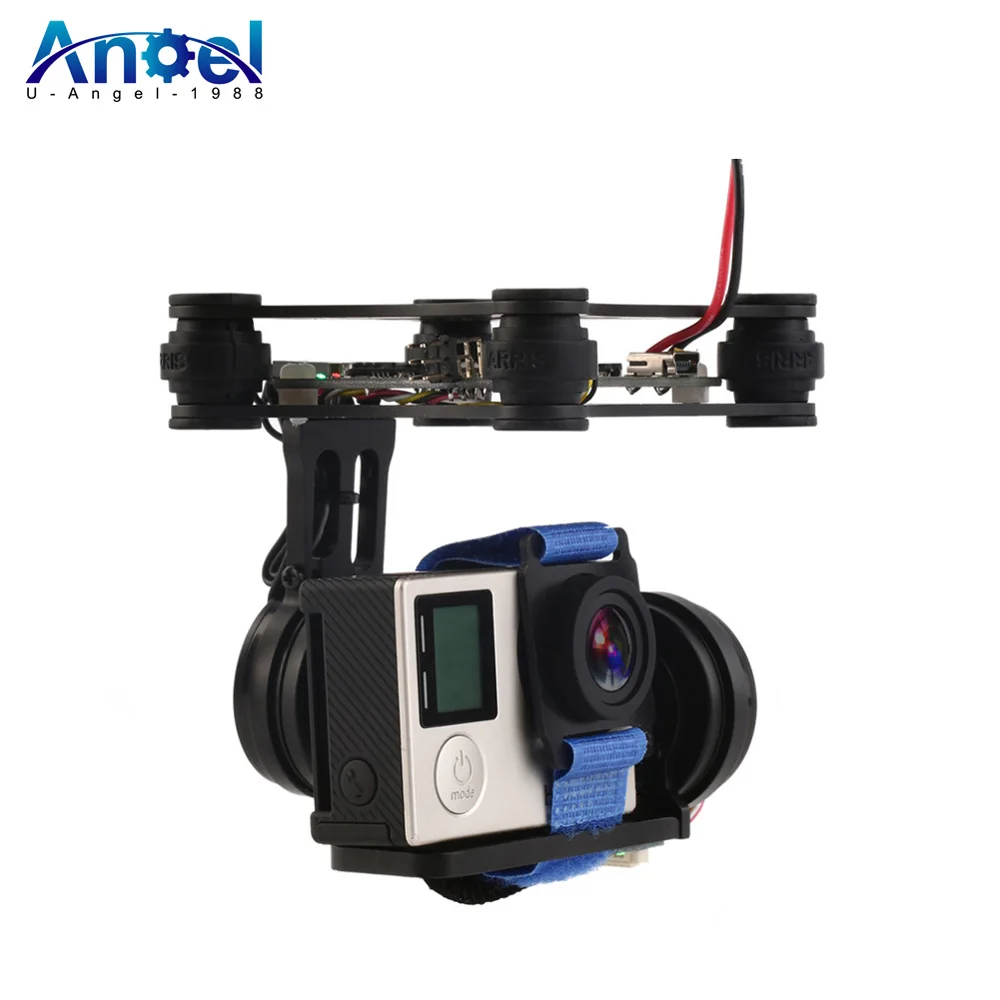 RTF 2 Axis Brushless Gimbal Camera with Model 2208 Motors BGC Controller Board Support SJ4000  3 4 Camera For Rc Drone