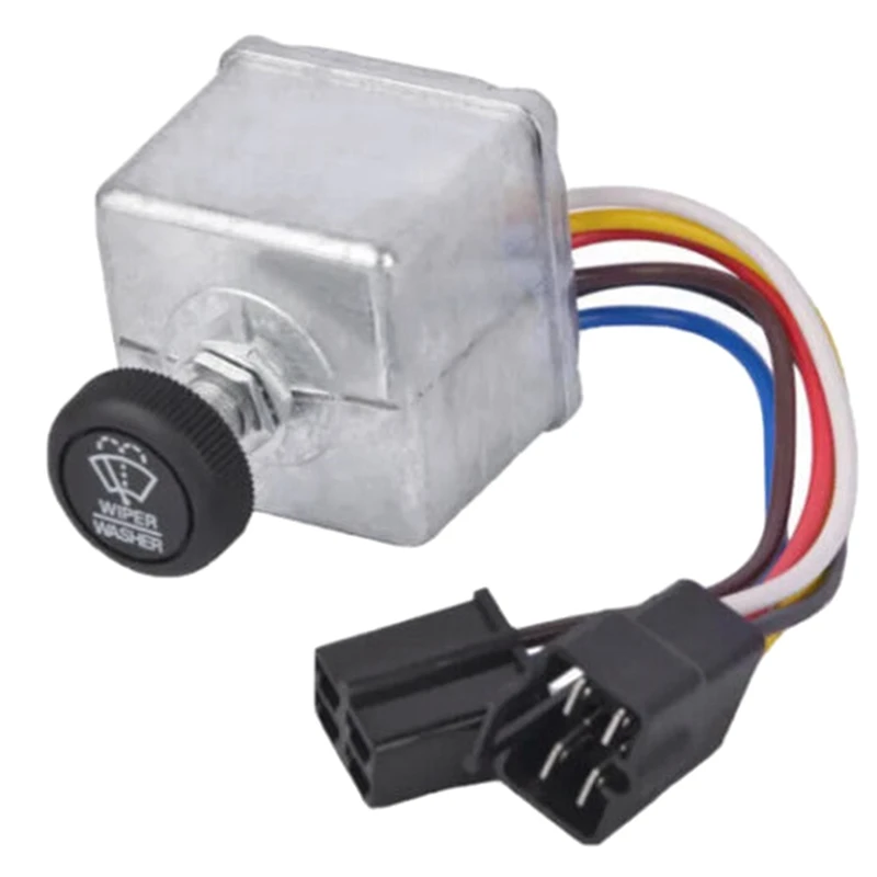 

Washer Switch Wiper Switch Knob 4 & 2 Pin Connection 6 Wire For Peterbilt 300 Series 75600-26 577.75633