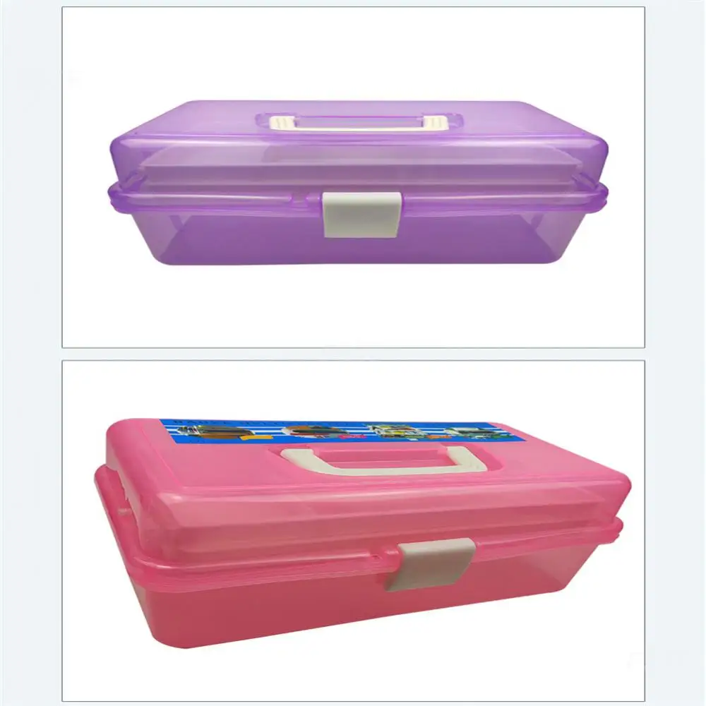 

Plastic Jewelry Container Dust-proof Large-capacity Home Storage Household Accessories Transparent Cosmetics Storage Box Folding