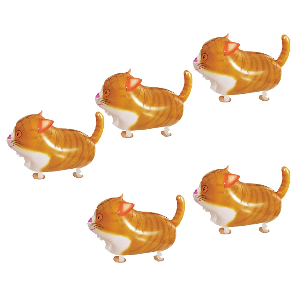 

5pcs Cat Walking Balloons Kids Party Supplies Balloons for Christmas Kids Party Birthday