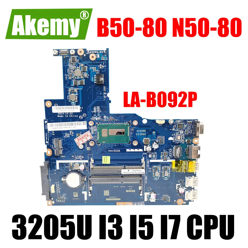 

LA-B092P Motherboard For Lenovo B50-80 N50-80 Laptop Motherboard Mainboard CPU 2957U 3215U 3205U I3 I5 I7 CPU UMA