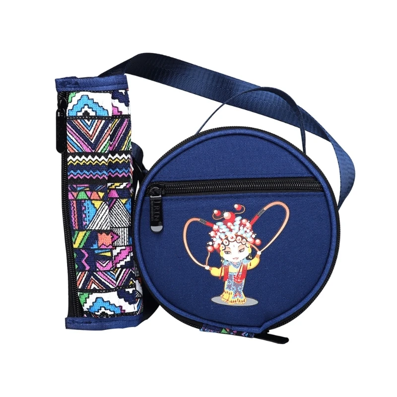 

Драматическая сумка для хранения барабана с рисунком персонажа шамана с мини-барабаном