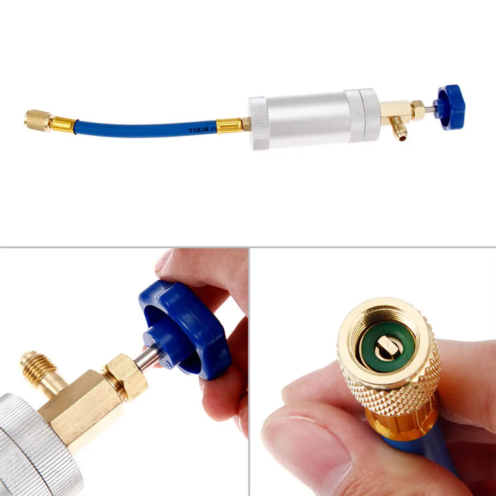 

Легкий масляный инжектор R12 для кондиционирования воздуха, хорошая герметичность, защита от царапин, 2 унции, Нержавеющее масло, охлаждающая...