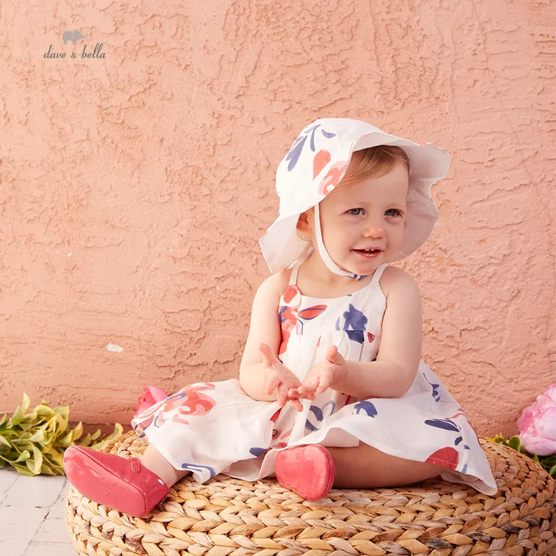 

Dave Bella Girl's Dress Children's New Baby 2023 Summer Foreign Style Lovely Gentle Fashion Floral Party Beach DB2235584