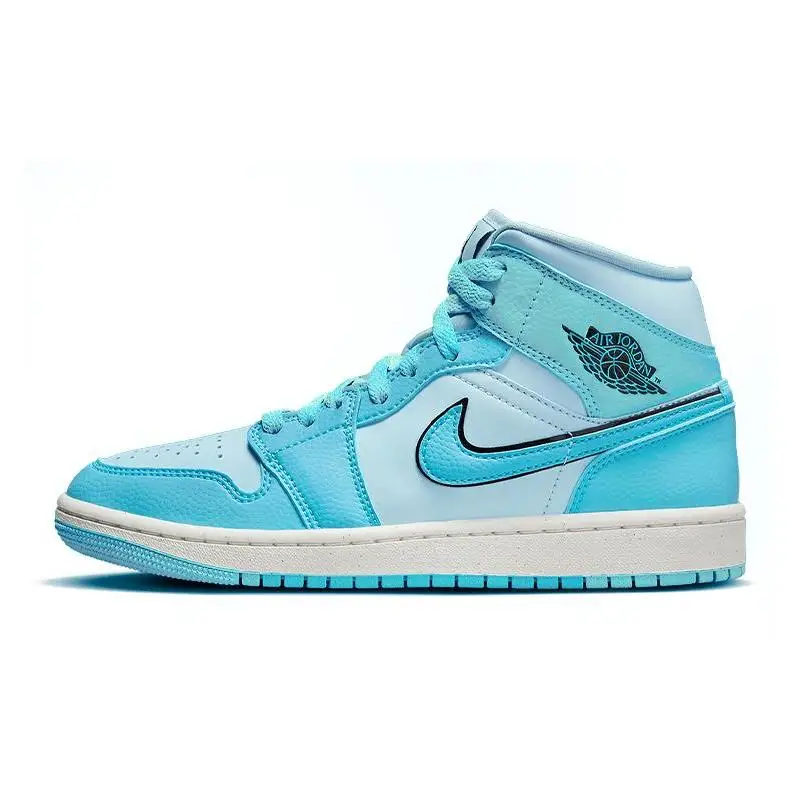 Женские кроссовки Nike Jordan 1 Mid SE Ice Blue DV1302-400