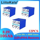 Аккумуляторная батарея LiitoKala 3,2 в, Ач, LiFePO4, литий-железо-фосфатная, 36 В, Ач, для мотоцикла, электромобиля, фосфатная, 12 шт.