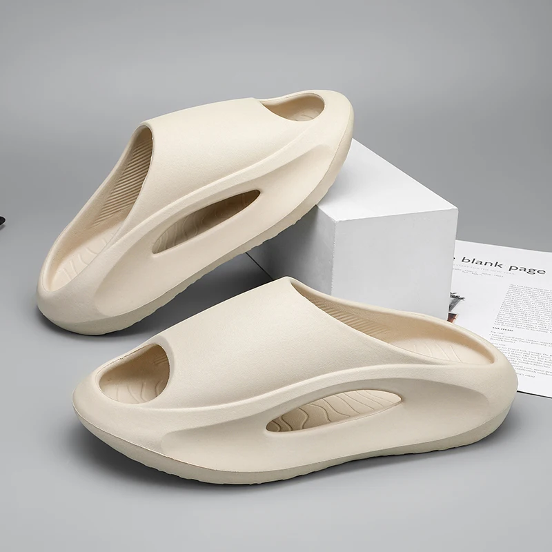 Мужские Нескользящие кроссовки на толстой подошве уличные сандалии из ЭВА