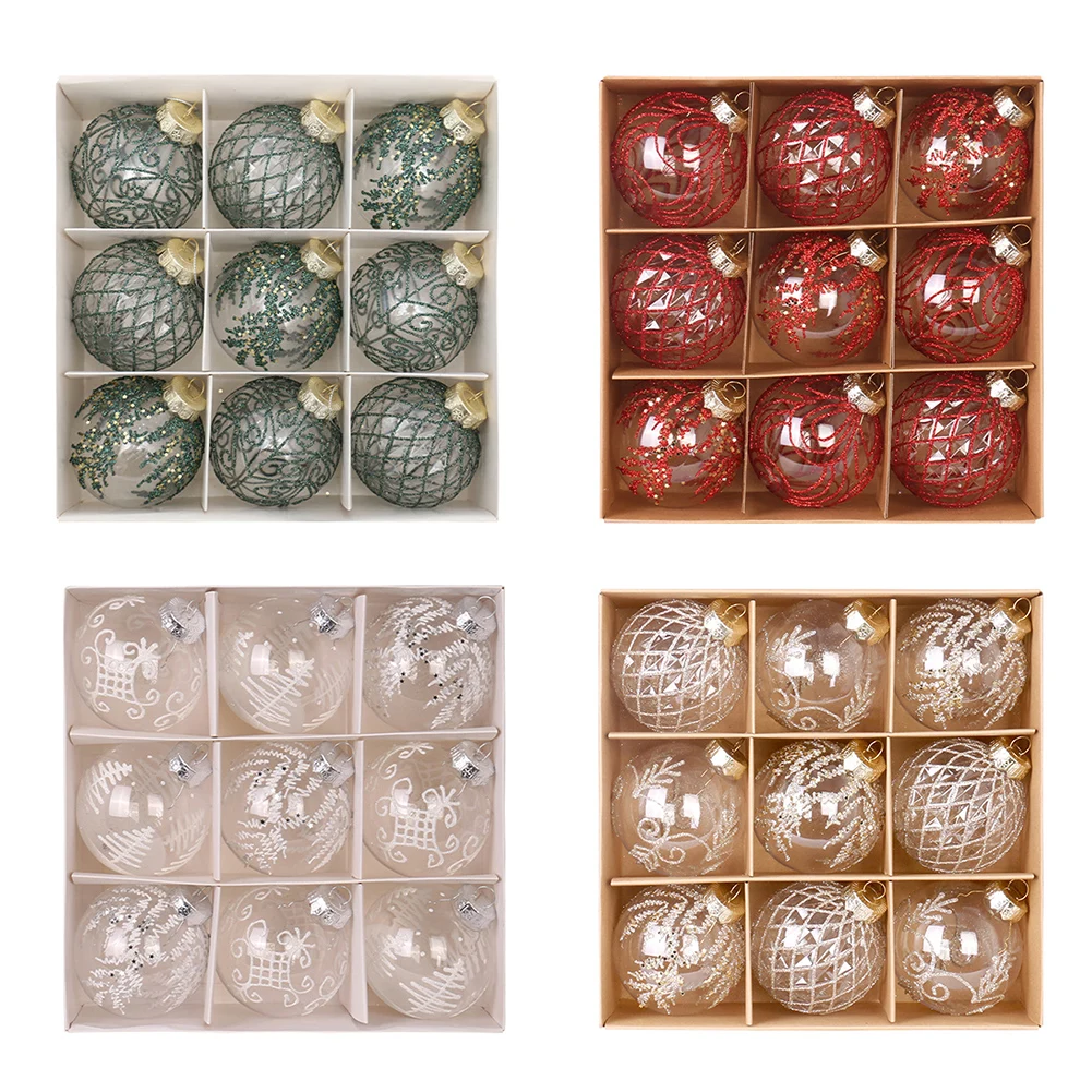 8 см 9 шт. рождественские шары елочные украшения большой шар рождественская елка