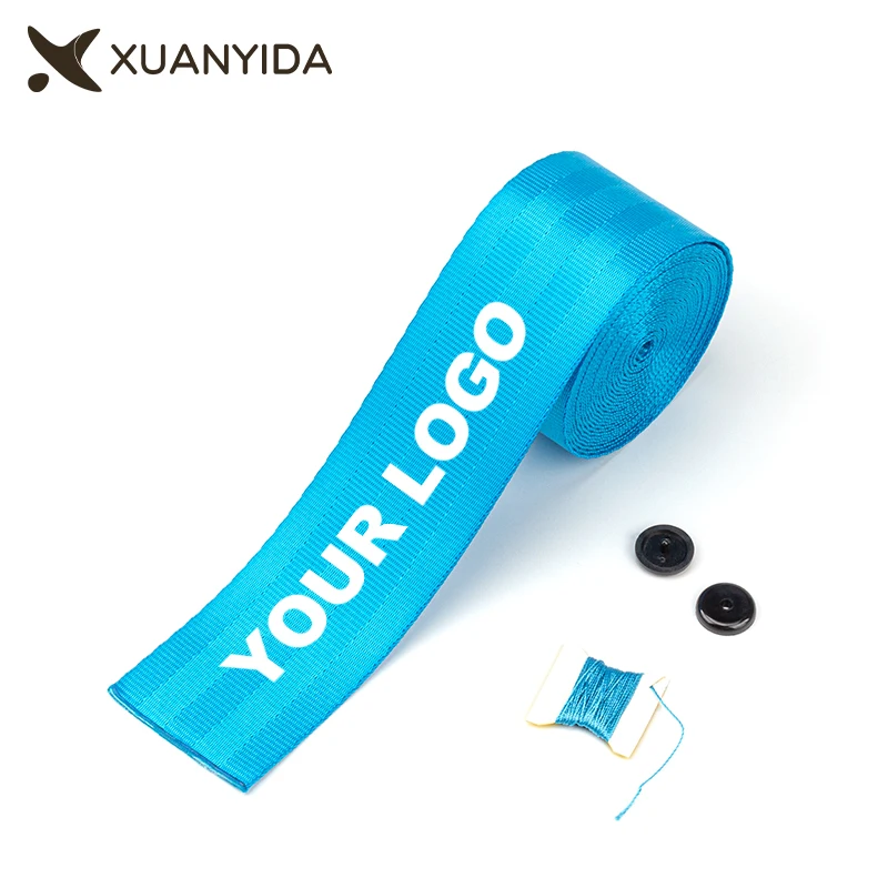 

Car Seat Belt Webbing Strap Customized Your Logo Text Design Personal Customization Racing Seat Belts Safty Belt Car Accessories