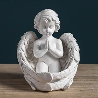 angel candle holder statue resin angel figurines tealight candle holders memorial gifts angel sculpture ornament home decoration