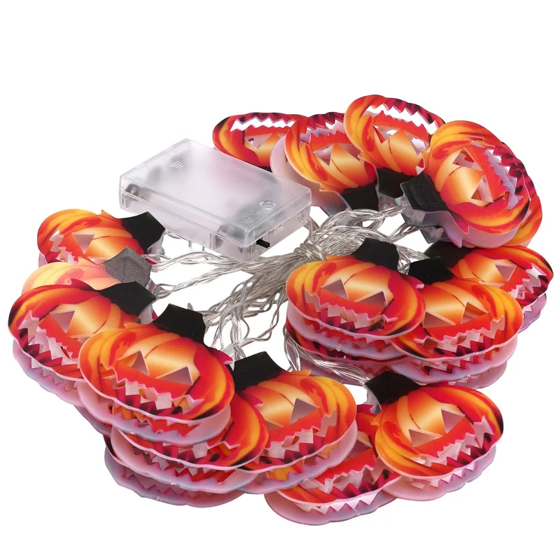 

20LED Halloween Pumpkin LED Light String Festival Bar Home Party Decor Halloween Ornament